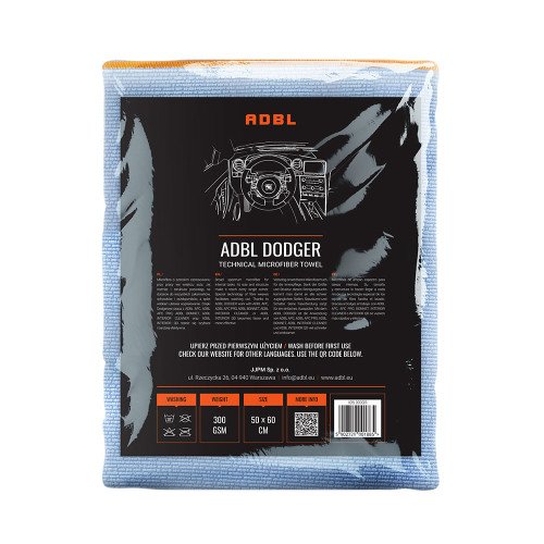 Laveta Microfibra Tehnica ADBL Dodger, 300 GSM, 60 x 50cm