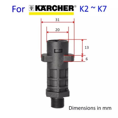 Lance Spumare Tip LS3 Pro Detailing, Adaptor Karcher K
