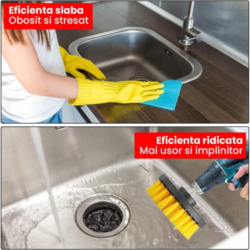 Perie Medie Mocheta speckLESS speckBRUSH Carpet Brush, Adaptor Bormasina