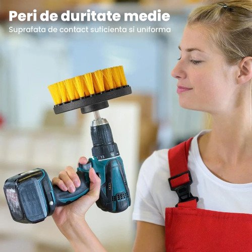 Perie Medie Mocheta speckLESS speckBRUSH Carpet Brush, Adaptor Bormasina