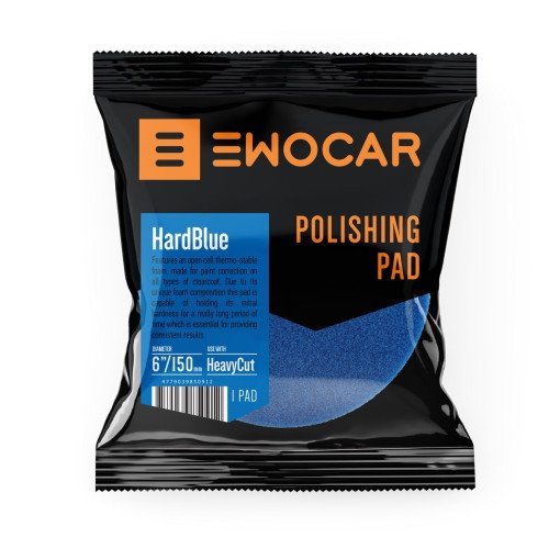 Burete Polish Abraziv Ewocar Hard Blue Pad, 150mm