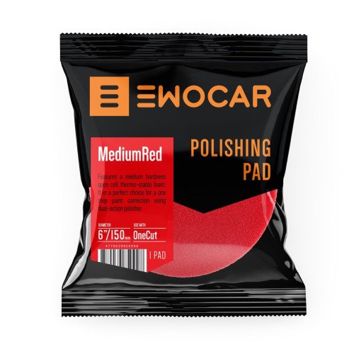 Burete Polish Mediu Ewocar Medium Red, 150mm