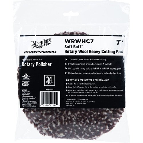 Blana Polish Abraziv Meguiars Rotary Wool Heavy Cutting Pad, 180mm Blana Polish Abraziv Meguiars Rotary Wool Heavy Cutting Pad, 180mm