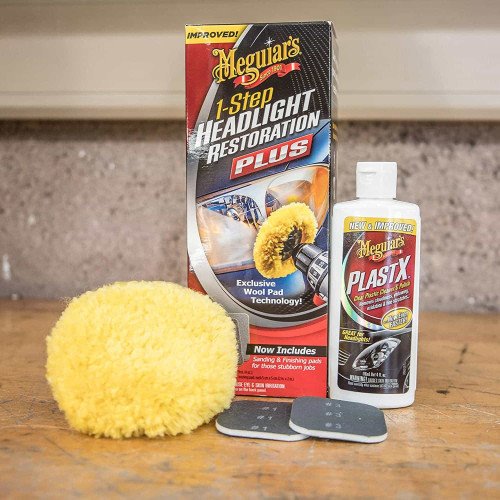 Set Polish Faruri Meguiar's 1-Step Headlight Restoration Kit
