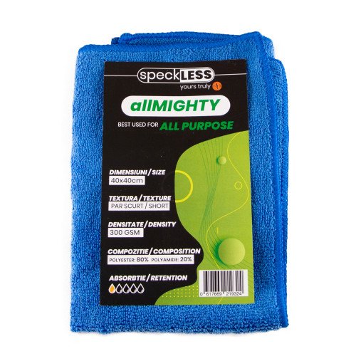 Laveta Microfibra Uz General speckLESS allMIGHTY, 300 GSM, 40x40cm