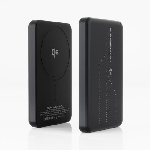 Baterie Externa Compatibila MagSafe Vetter MagBank Elite 5s Qi2, 5000mAh