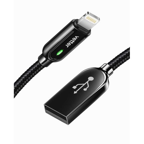 Cablu de date si incarcare Vetter Smart Lightning, Auto Disconnect, 1.2m