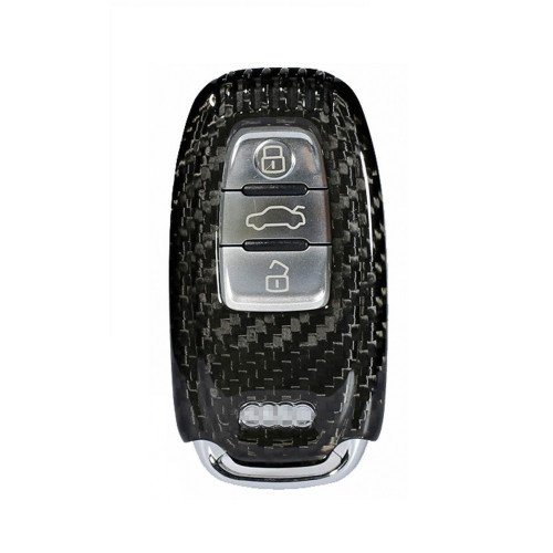 Husa Cheie Audi A1, A3, A4, Q5, Q7 Vetter Carbon, Glossy Black