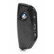 Husa Cheie BMW din Carbon Vetter Compatibila i5, i7, Seria 2, 3, 5, 7, Negru Lucios