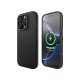 Husa Iphone 16 Pro Clip-On MagSafe Vetter Aramid Fiber Hybrid Kevlar Slim, Negru