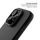 Husa Iphone 16 Pro Max Clip-On MagSafe Vetter Aramid Fiber Hybrid Kevlar Slim, Negru
