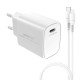Incarcator Retea Vetter chargeUP Lightning, Smart Travel, 20W, Alb