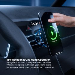 Incarcator si Suport Auto MagSafe Vetter magDRIVE Air 15W Active Cooling